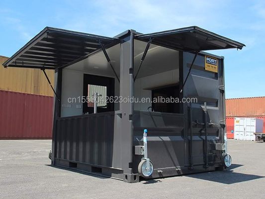 10 pies de portable tienda de jugo bar kiosco cabinas de contenedores sala diseñada con panel de sándwich a prueba de humedad