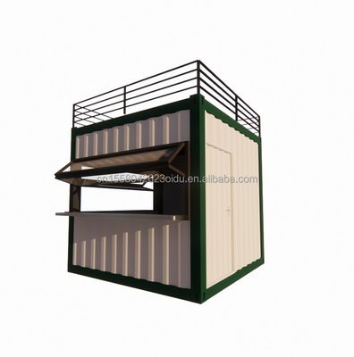 Diseño moderno Edificios de acero Envases planos Envío Panel de sándwich prefabricado Prefab Contenedor plegable Casa de contenedores plegable portátil