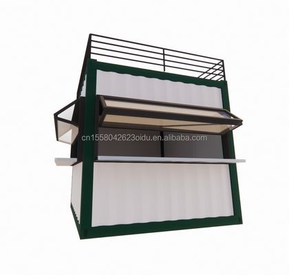 Diseño moderno Edificios de acero Envases planos Envío Panel de sándwich prefabricado Prefab Contenedor plegable Casa de contenedores plegable portátil