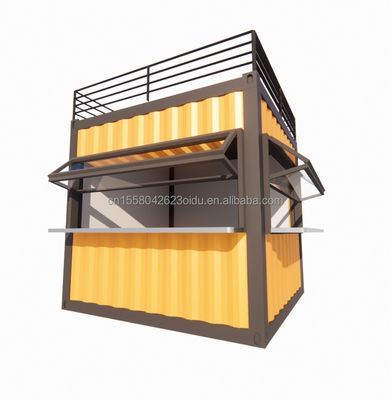 Diseño moderno Edificios de acero Envases planos Envío Panel de sándwich prefabricado Prefab Contenedor plegable Casa de contenedores plegable portátil