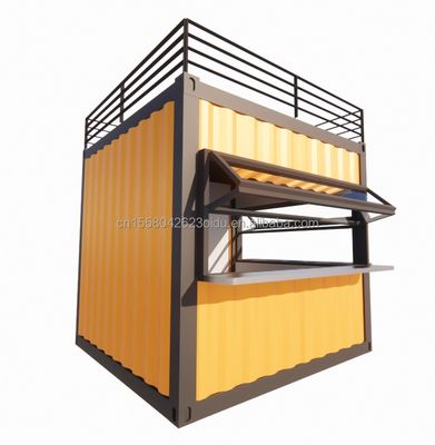 Diseño moderno Edificios de acero Envases planos Envío Panel de sándwich prefabricado Prefab Contenedor plegable Casa de contenedores plegable portátil