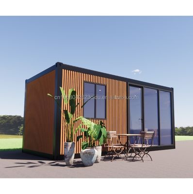 Casa prefabricada moderna de 3 dormitorios Prefabricada modular Contenedor pequeño Extensible Estructura exterior de acero