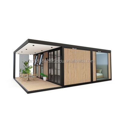 Cuadro de acero galvanizado de acero doblado 180g Diseño moderno de lujo Pequeño dormitorio prefabricado para jardín al aire libre Casa Villa de venta
