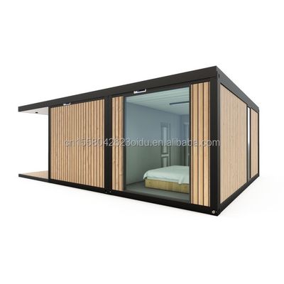 Cuadro de acero galvanizado de acero doblado 180g Diseño moderno de lujo Pequeño dormitorio prefabricado para jardín al aire libre Casa Villa de venta