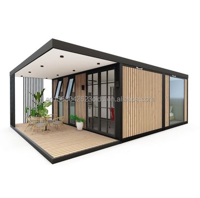 Cuadro de acero galvanizado de acero doblado 180g Diseño moderno de lujo Pequeño dormitorio prefabricado para jardín al aire libre Casa Villa de venta