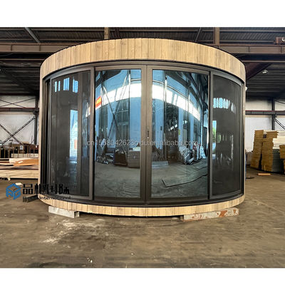 Planta Modular Casa redonda de acero inoxidable con personalización de color y construcción personalizada