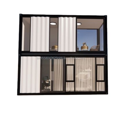 Casa de contenedores prefabricada de diseño moderno para oficinas/exteriores de acero galvanizado con flexión de 180g Casa de jardín prefabricada pequeña