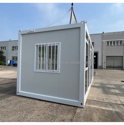 Casas de contenedores prefabricadas de 20 pies para parejas Familias Hoteles Casa Marco de acero Doblaje de acero galvanizado 180g