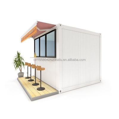 Estructura de acero móvil Tienda de madera de venta rápida Stand directo Bar de casa Cafetería