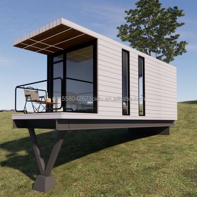 20 FT Diseño moderno Casa colgante prefabricada Contenedor de paneles de sandwich de acero para vivir al aire libre para vacaciones o familia