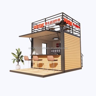 10FT Diseño Moderno Estructura de Acero Contenedor Tienda/Tienda Casas y Casas Modulares Prefabricadas Modelo 3D / Dibujos CAD