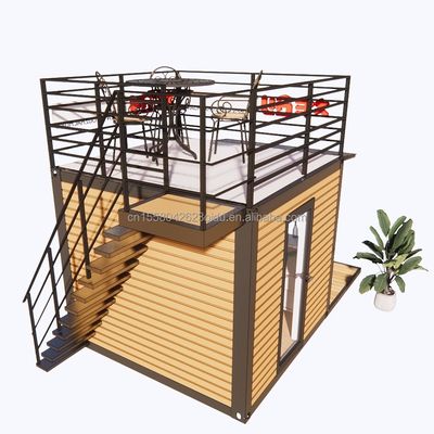 10FT Diseño Moderno Estructura de Acero Contenedor Tienda/Tienda Casas y Casas Modulares Prefabricadas Modelo 3D / Dibujos CAD