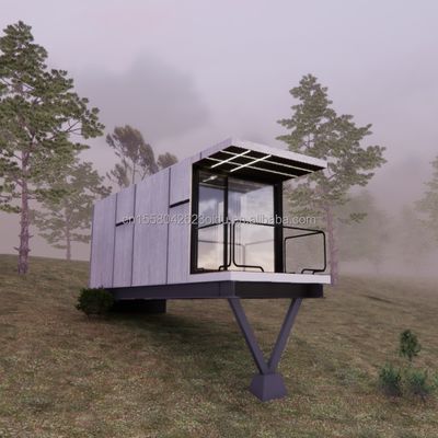 20 FT Diseño moderno Casa colgante prefabricada Contenedor de paneles de sandwich de acero para vivir al aire libre para vacaciones o familia