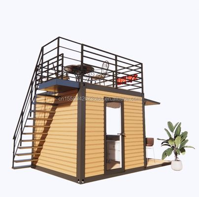 10FT Diseño Moderno Estructura de Acero Contenedor Tienda/Tienda Casas y Casas Modulares Prefabricadas Modelo 3D / Dibujos CAD