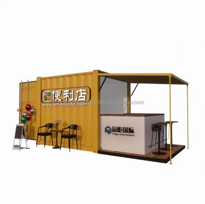 Portable Pop Up Móvil Mini 10ft Contenedor Bar Prefabricado Restaurante Tienda de comida callejera Quiosco