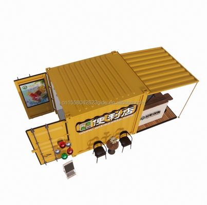 Portable Pop Up Móvil Mini 10ft Contenedor Bar Prefabricado Restaurante Tienda de comida callejera Quiosco