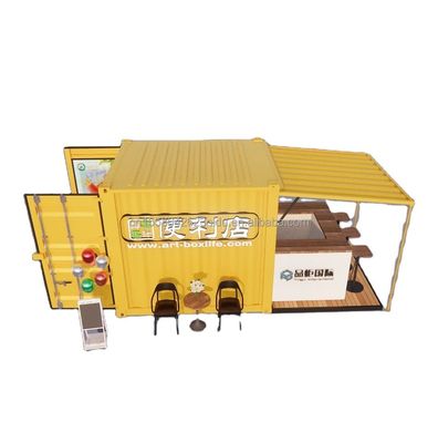 Portable Pop Up Móvil Mini 10ft Contenedor Bar Prefabricado Restaurante Tienda de comida callejera Quiosco