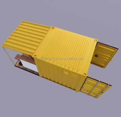 Portable Pop Up Móvil Mini 10ft Contenedor Bar Prefabricado Restaurante Tienda de comida callejera Quiosco