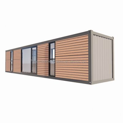 Tienda moderna y sencilla Casa de contenedores de madera prefabricada con 2 dormitorios grandes en estilo simple
