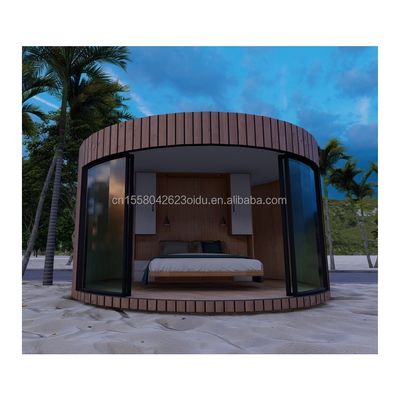50/75/100mm Panel de sandwich de onda Pared EU Casa de contenedores prefabricada para parejas Residencial o hotel