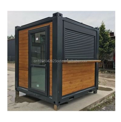 Puertas de paneles de sándwich Casas de contenedores de 40 pies Dos dormitorios para puertas de vidrio Alojamiento de vida