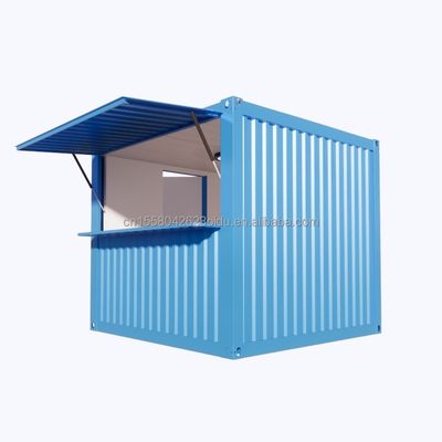 10 pies de comida rápida Mini Contenedor móvil Bar de café Casas de diseño moderno al aire libre Contenedor de envío modificado Tiendas de cafetería Tiendas emergentes