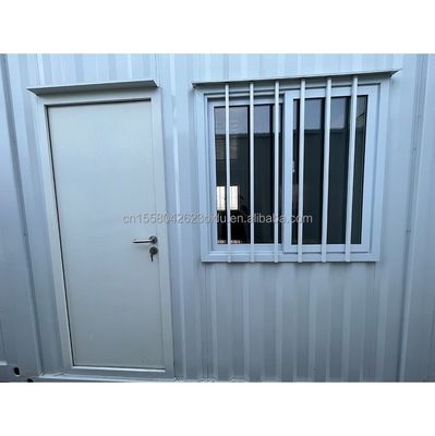Oficina al aire libre Casa portátil Modular Contenedor de acero prefabricado con panel de sandwich de onda 50/75/100 mm