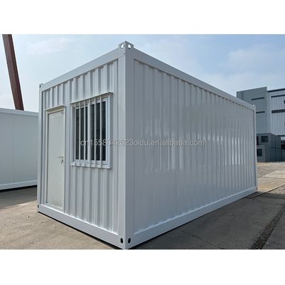 Oficina al aire libre Casa portátil Modular Contenedor de acero prefabricado con panel de sandwich de onda 50/75/100 mm