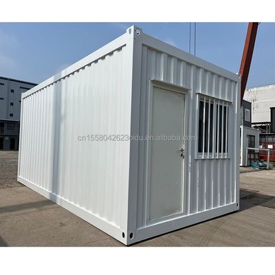 Oficina al aire libre Casa portátil Modular Contenedor de acero prefabricado con panel de sandwich de onda 50/75/100 mm
