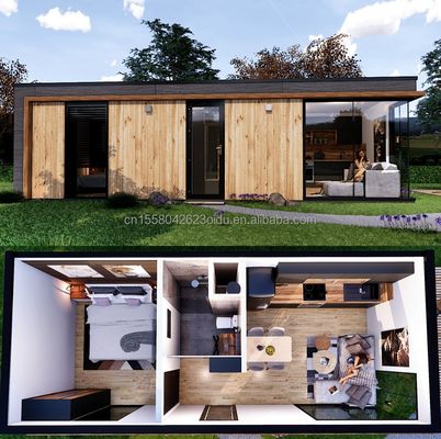 Casa de contenedores prefabricada de diseño moderno para espacios residenciales al aire libre