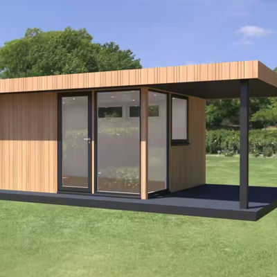 Pared 50/75/100mm Panel Sandwich de onda de acero expandible Unidad de vida al aire libre Casa prefabricada de madera para vivienda móvil 20ft/40ft