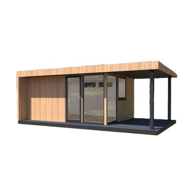 Pared 50/75/100mm Panel Sandwich de onda de acero expandible Unidad de vida al aire libre Casa prefabricada de madera para vivienda móvil 20ft/40ft