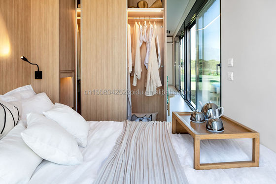 Alquiler de una casa prefabricada de madera Casa de contenedores para alojamiento en hoteles