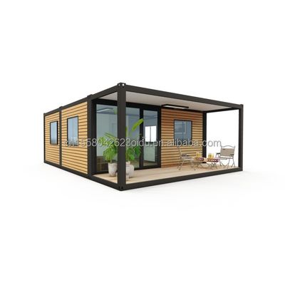 Casa de contenedores de plantas Casa prefabricada móvil con panel de sándwich de onda de 50/75/100 mm