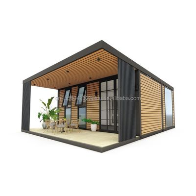 Villa prefabricada de acero ligero de 20 pies fácil de ensamblar con ventanas de aleación de aluminio