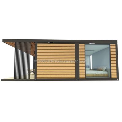 Villa prefabricada de acero ligero de 20 pies fácil de ensamblar con ventanas de aleación de aluminio