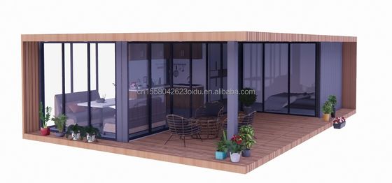 Casa móvil de lujo de 20 pies con vivienda y ventanas de aleación de aluminio Villas planas personalizadas