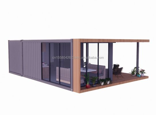 Casa móvil de lujo de 20 pies con vivienda y ventanas de aleación de aluminio Villas planas personalizadas