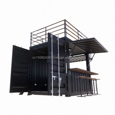Mini tienda emergente de 10 pies marco de acero resistente contenedor de barra con galvanizado de acero de flexión