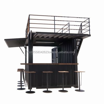 Mini tienda emergente de 10 pies marco de acero resistente contenedor de barra con galvanizado de acero de flexión