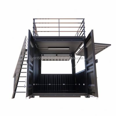 Mini tienda emergente de 10 pies marco de acero resistente contenedor de barra con galvanizado de acero de flexión