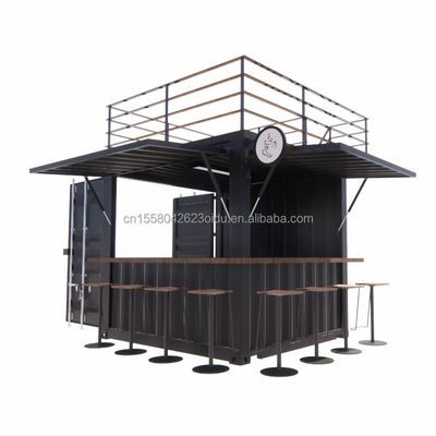 Mini tienda emergente de 10 pies marco de acero resistente contenedor de barra con galvanizado de acero de flexión
