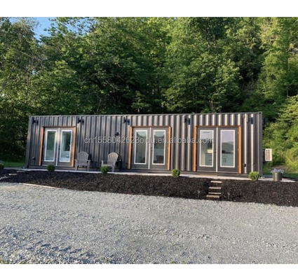 Casa prefabricada de acero galvanizado de 180g estilo moderno Contenedor de acero Casa Contenedor Casas pequeñas Casa familiar prefabricada para vivir al aire libre