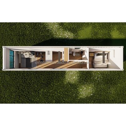Casa prefabricada de acero galvanizado de 180g estilo moderno Contenedor de acero Casa Contenedor Casas pequeñas Casa familiar prefabricada para vivir al aire libre