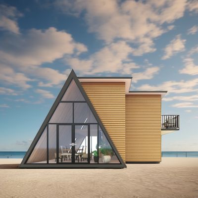 Contenedor de envío marítimo prefabricado de 40 pies Contenedor de paquete plano de 20 pies 40 pies Piscinas para natación Casa al aire libre en otros países