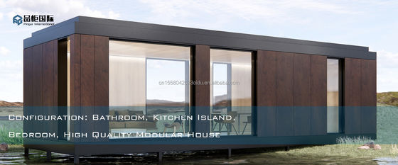 Estilo de diseño moderno Color personalizado Casa de contenedores prefabricada de madera Panel de sándwich de acero Baños de hotel para exteriores