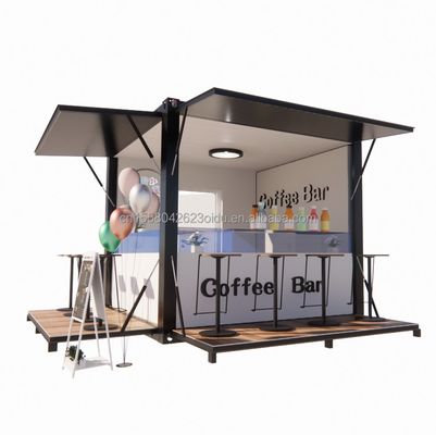 Hotel 10ft Mini Container Bar Stand en el supermercado con tienda emergente robusta y diseño moderno
