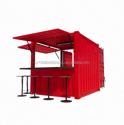 Hotel 10ft Mini Container Bar Stand en el supermercado con tienda emergente robusta y diseño moderno