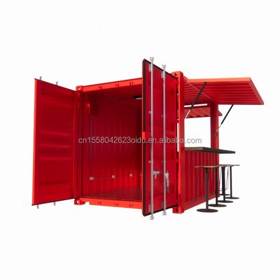 Hotel 10ft Mini Container Bar Stand en el supermercado con tienda emergente robusta y diseño moderno