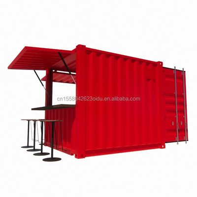 Hotel 10ft Mini Container Bar Stand en el supermercado con tienda emergente robusta y diseño moderno